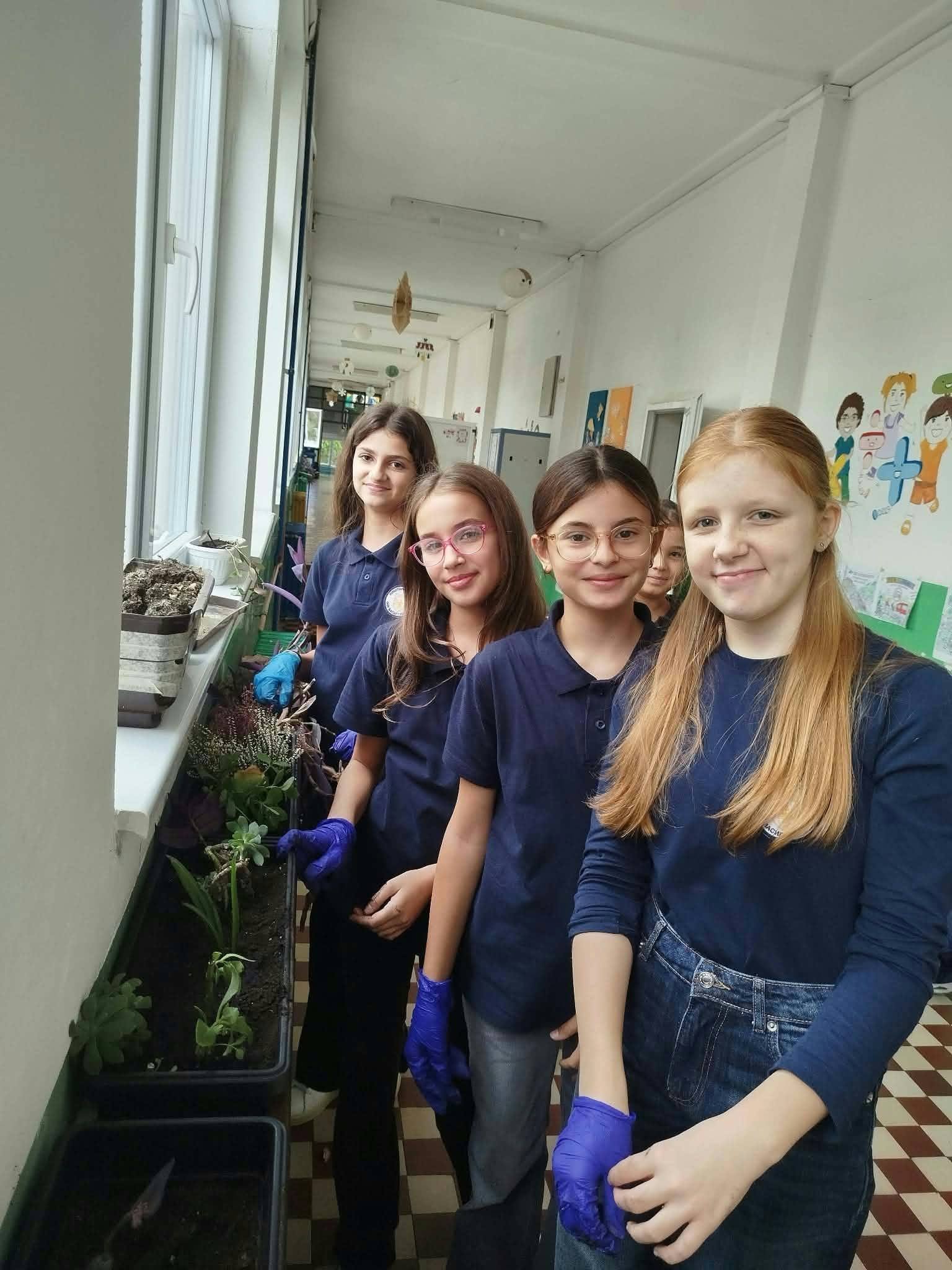 Students working together